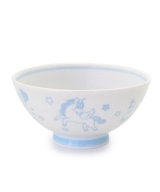 マザーガーデン ユニコーン くっつきにくい ご飯茶碗 小盛 水色