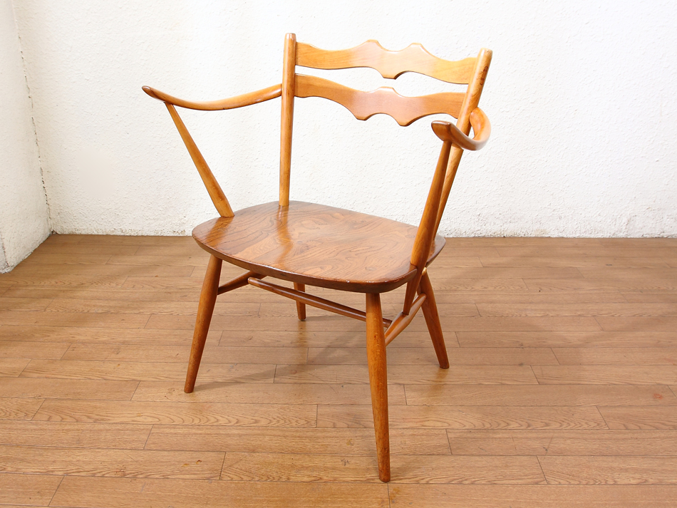 アーコールErcol ラダーバックカウホーンアームチェア ｜アンティーク