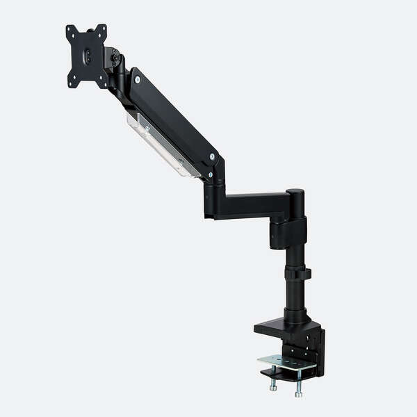 ガススプリング式モニターアーム(高耐荷重シングル1画面/支柱