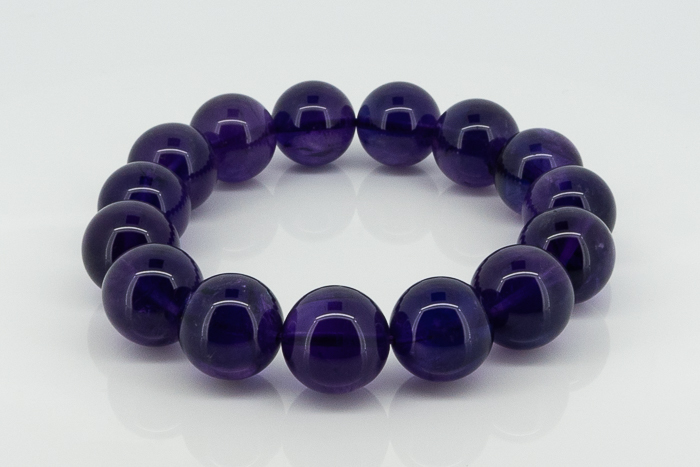 超高品質 ウルグアイ産 アメジスト ブレスレット φ13mm ～ 吉祥寺の