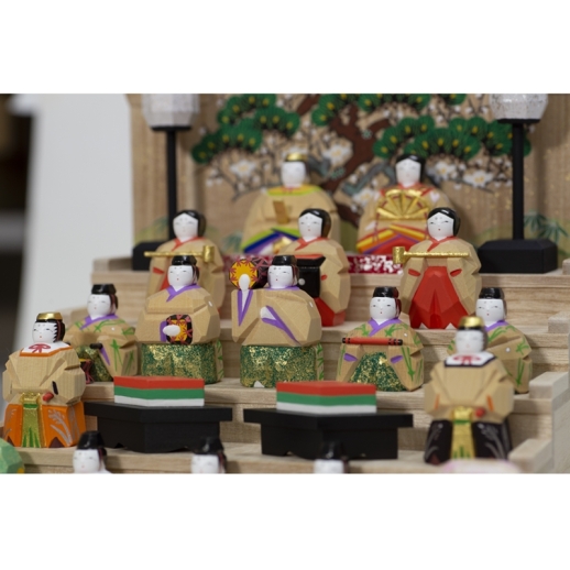 奈良一刀彫 神泉作 段飾雛 中 - 福屋オンラインストア