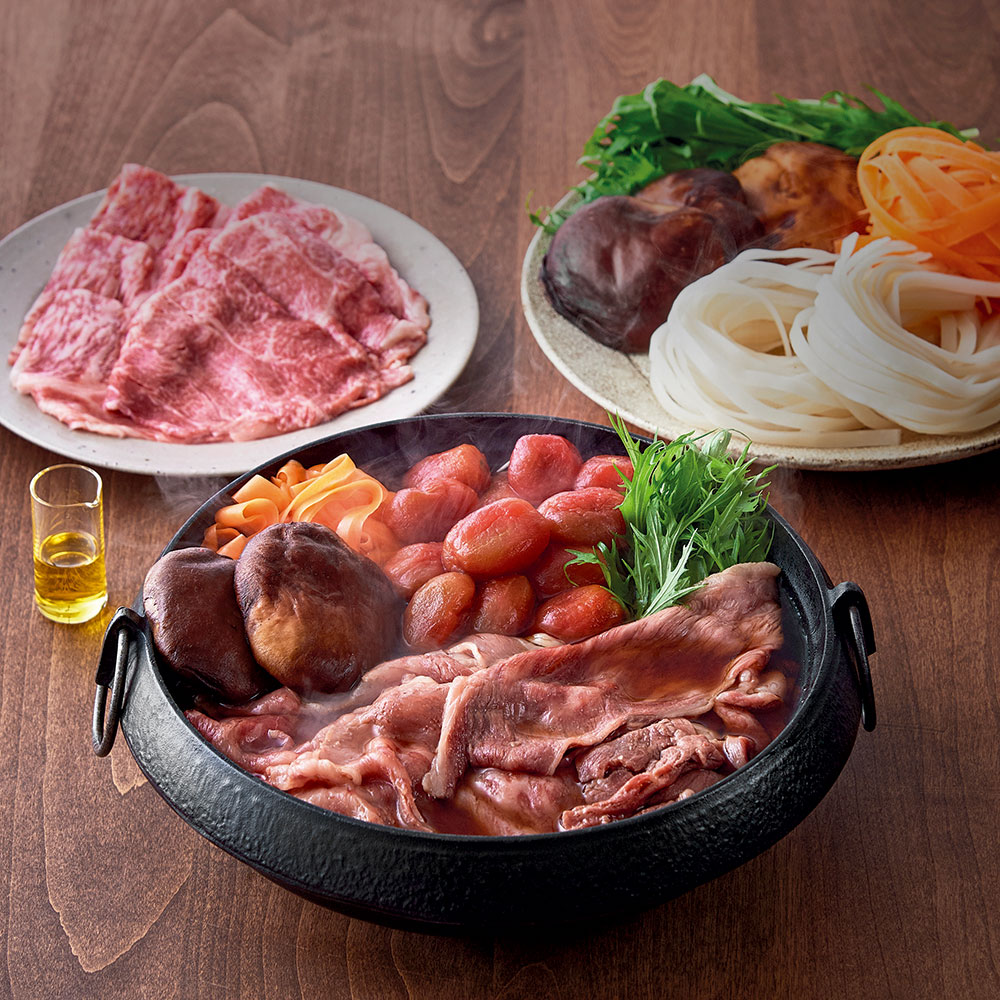 福島牛とワンダートマトのすき焼き 2人前: 惣菜・ご飯のお供・おつまみ