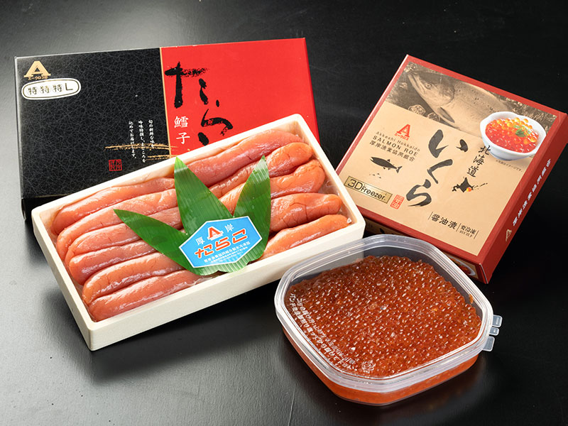 厚岸漁業協同組合直売店エーウロコ / いくら・たらこセット