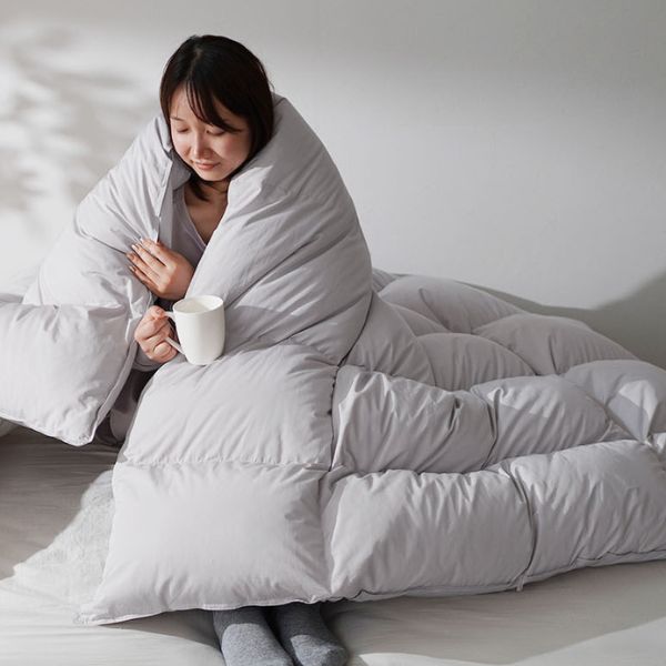軽くて、洗える】羽毛布団 シングル ダブル セミダブル クイーン 軽量