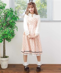 ハートドットビスチェ切替ワンピース | axes femme online shop