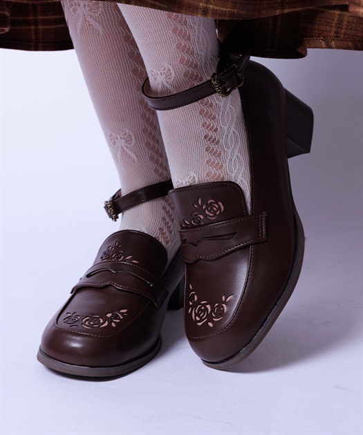 ローズカットワークローファー | axes femme online shop