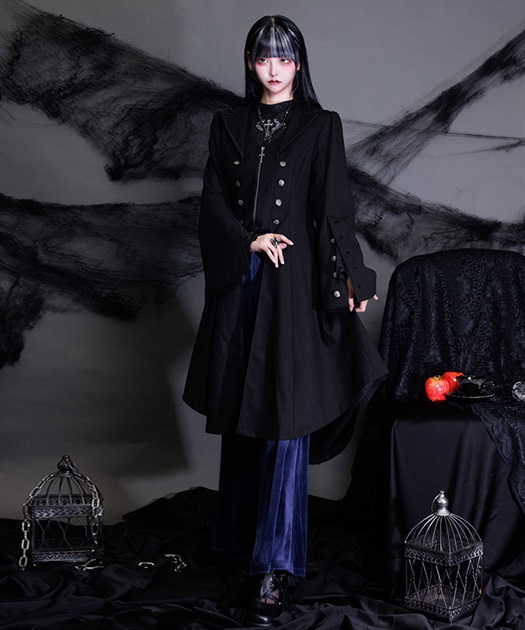 テーラー襟ロングコート | NIBBLE POISON | axes femme online shop