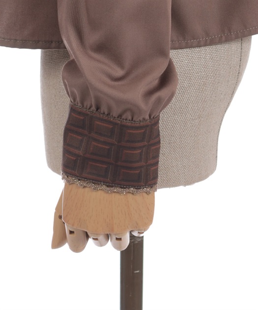 チョコレート柄衿ブラウス【受注生産】 | Chalmiere | axes femme