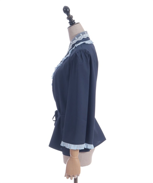 衿レース付き和風ブラウス | kawaii | axes femme online shop
