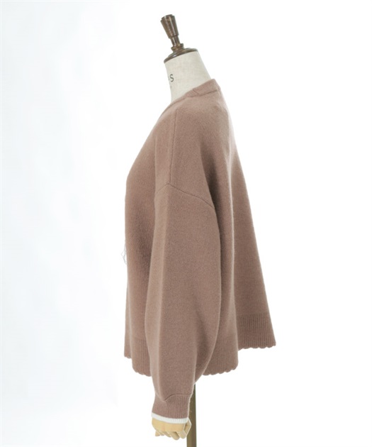 コード刺繍風ロゴニットプルオーバー | axes femme online shop -outlet-