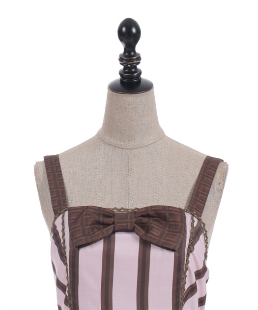 ボンボンショコラ柄ジャンパースカート【受注生産】 | Chalmiere