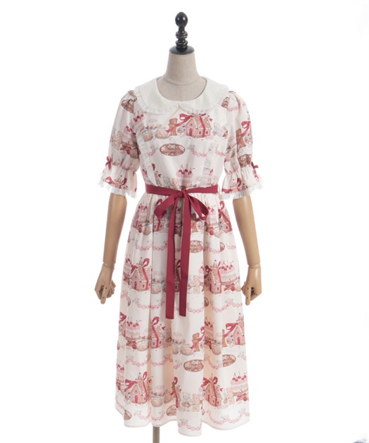 お菓子の家柄ワンピース【期間限定販売】 | axes femme online shop