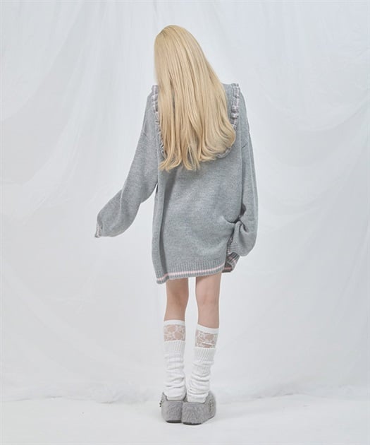 フリルカラーセーラーニット | Fickle Bebe