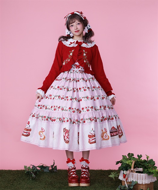 いちご刺繍ニットボレロ | Chalmiere | axes femme onlineshop