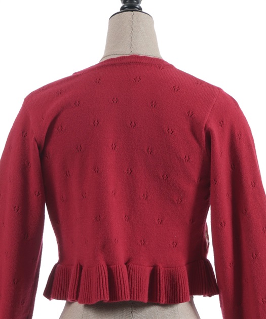 いちご刺繍ニットボレロ | Chalmiere | axes femme onlineshop