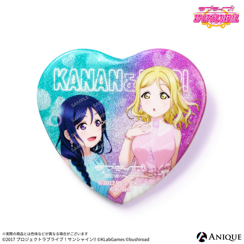 Aqours 黒澤ルビィ Flower party 缶バッジ 20個セット ラブライブ