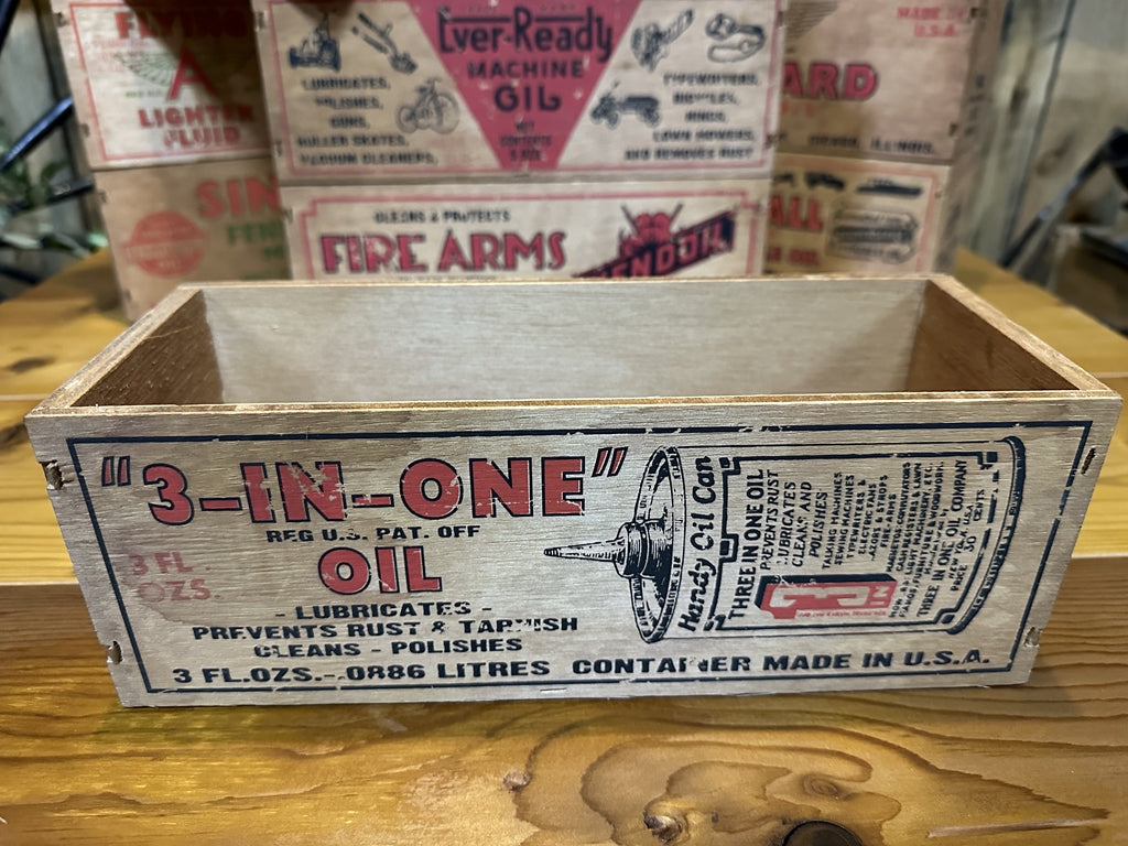 エイジング木箱 オイルクリア塗装仕上 4面シルク印刷エイジング 全9