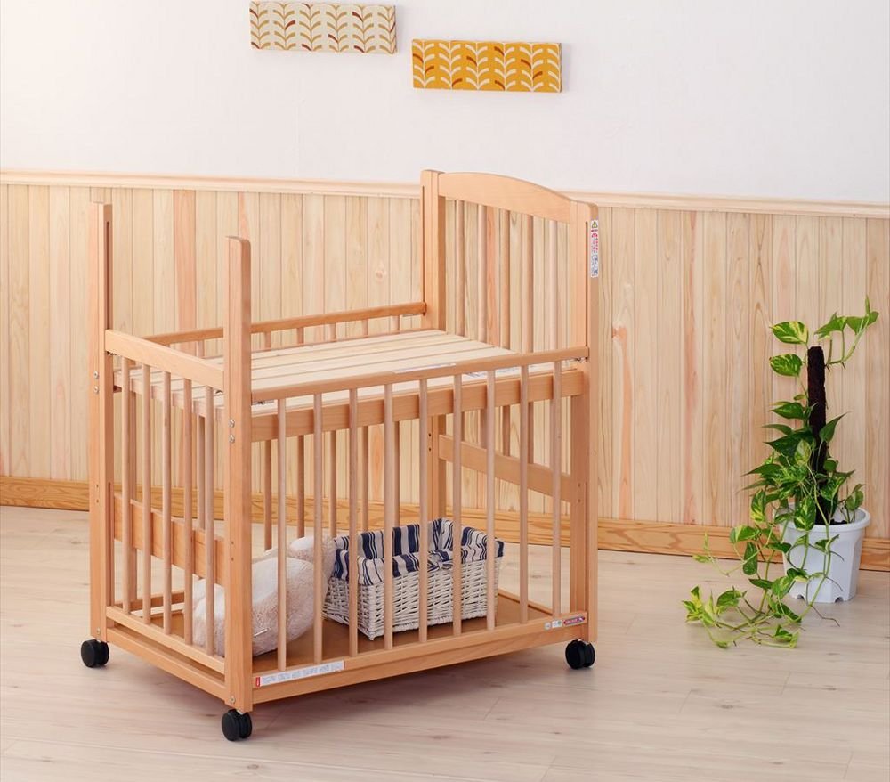 コパン 澤田工業 ミニサイズベビーベッド【レンタル｜選べる2色｜小物