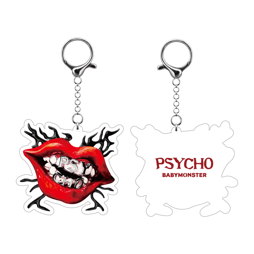 アクリルキーホルダー＜PSYCHO＞ WHITE | BABYMONSTER ONLINE SHOP