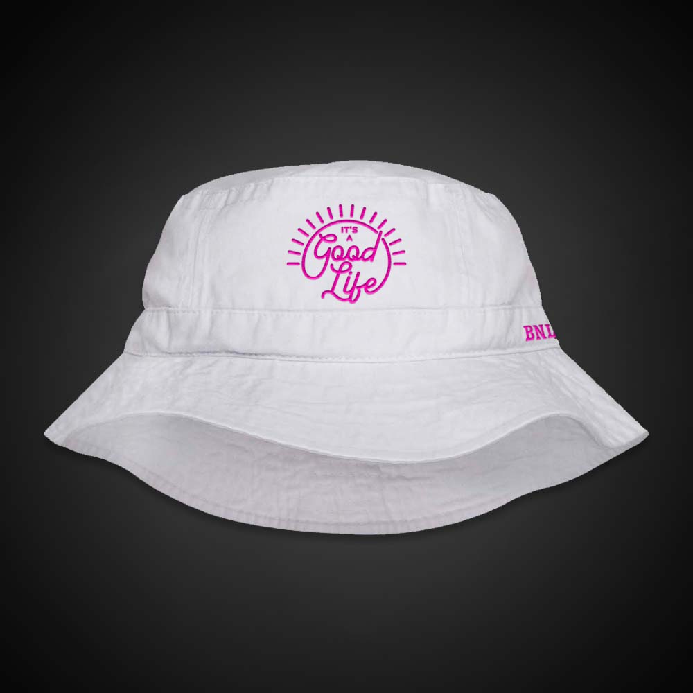 BNL It's a Good Life White Bucket Hat | Barenaked Ladies USD