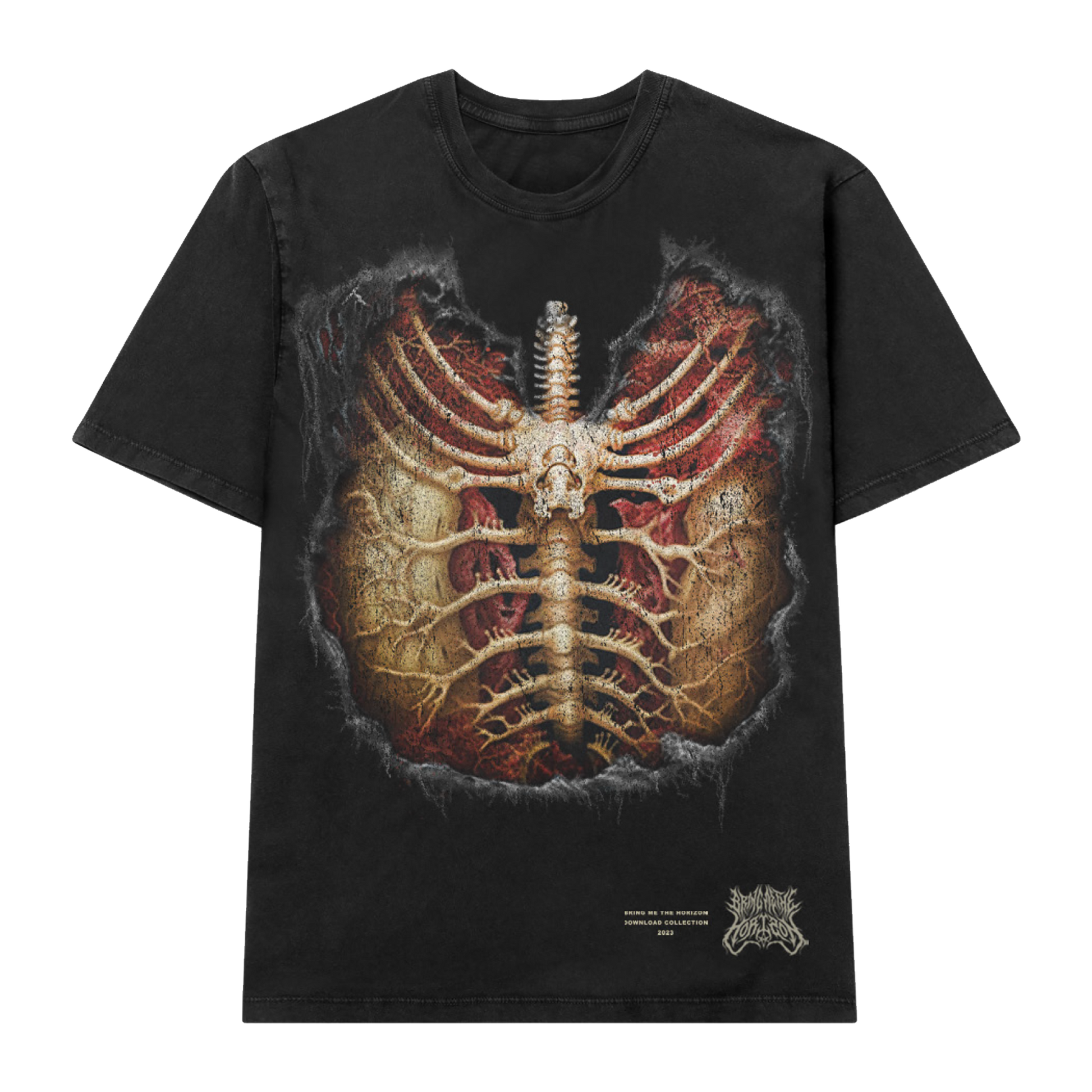 Ribcage Black T-Shirt | Official Store | Bring Me The Horizon
