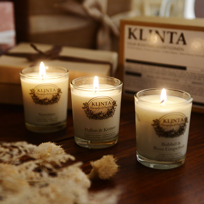 マッサージオイルになるアロマキャンドル ボックス入りギフトセット