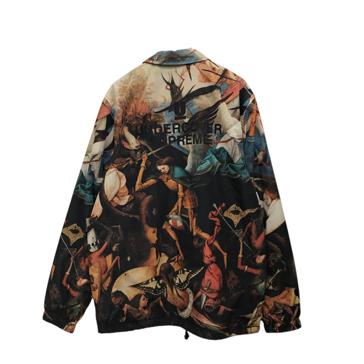 Supreme×UNDERCOVER ナイロンジャケット オレンジ×グリーン×ブラック