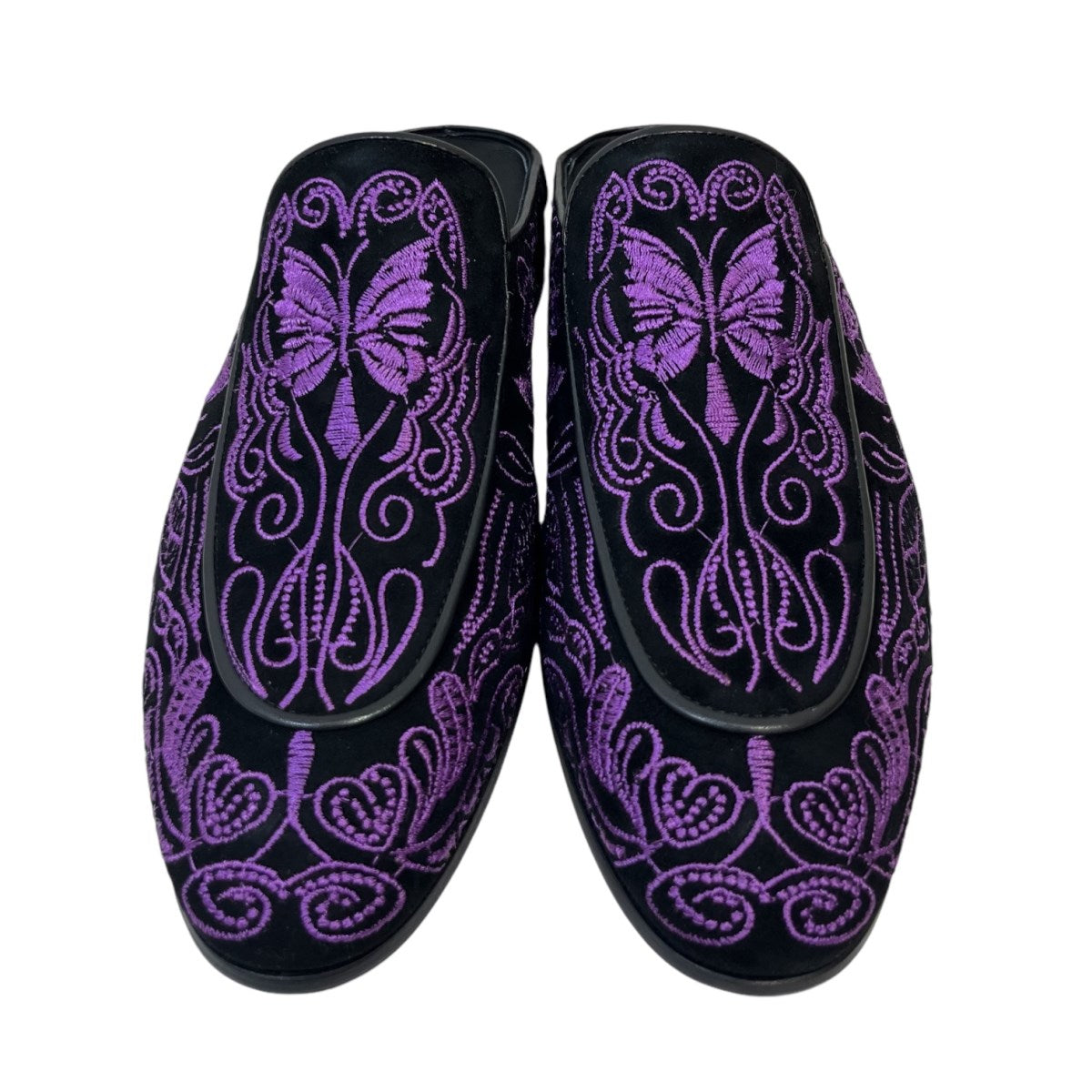 Needles(ニードルス) バタフライ刺繍スエードミュールMB32796 MB32796