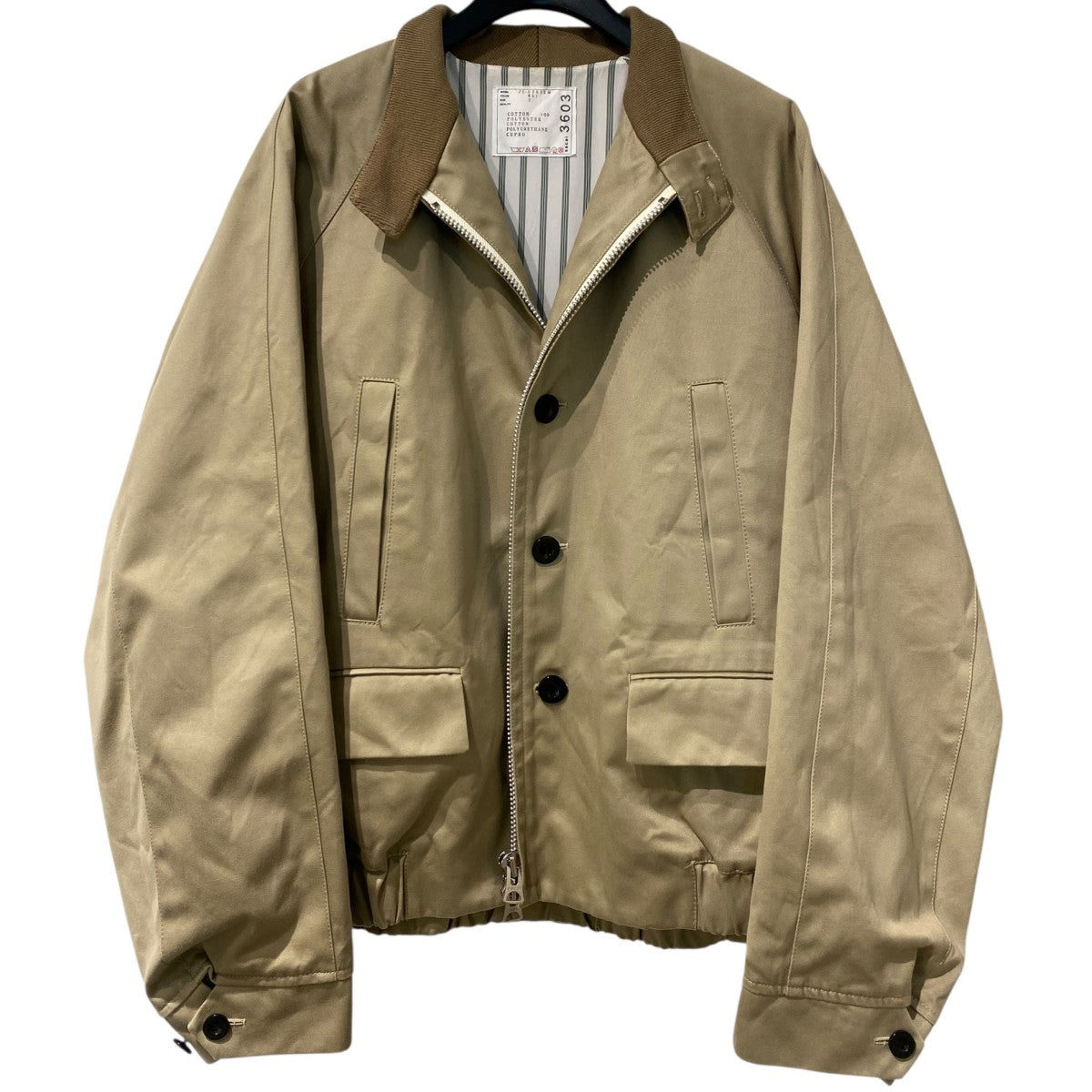 sacai(サカイ) 25SSCotton Chino JacketスイングトップZIPジャケット25
