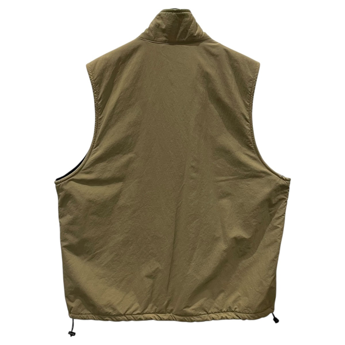 SEESEE(シーシー) 裏フリースジップアップナイロンベスト ベージュ