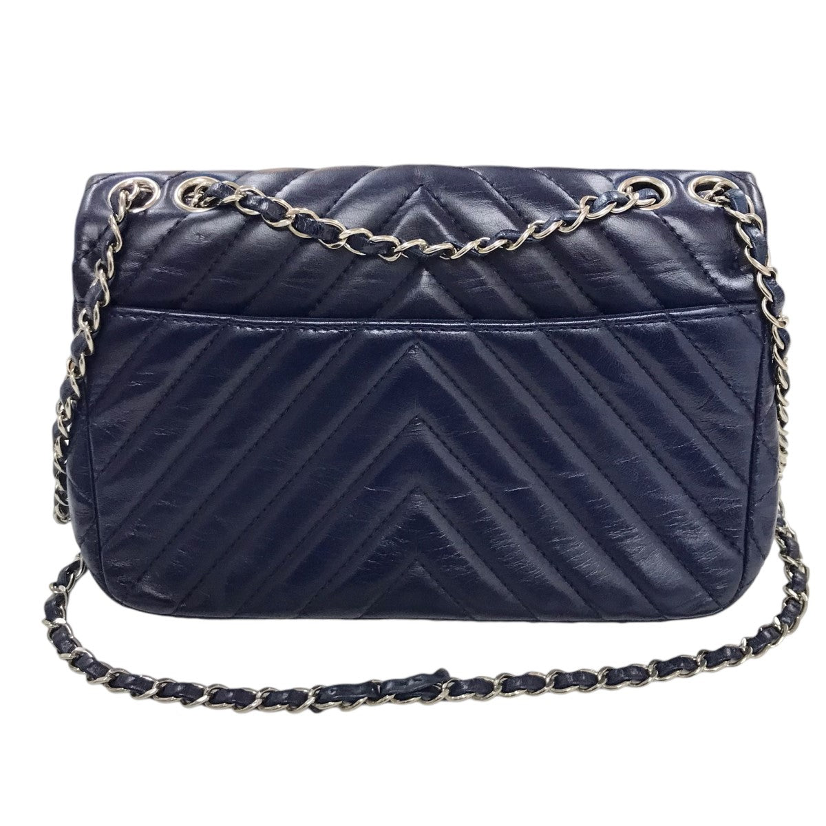 CHANEL(シャネル) Vステッチチェーンショルダーバッグ 1736