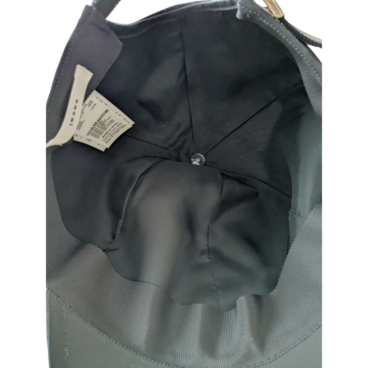 sacai(サカイ) s Cap SuitingSロゴキャップ24-0693S 24-0693S ブラック