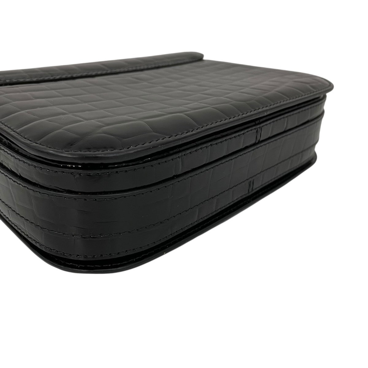 A．P．C．(アーペーセー) クロコダイル型押し ショルダーバッグ