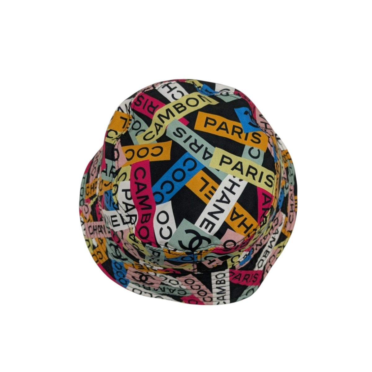 CHANEL(シャネル) リバーシブルバケットハット ブラック×マルチカラー