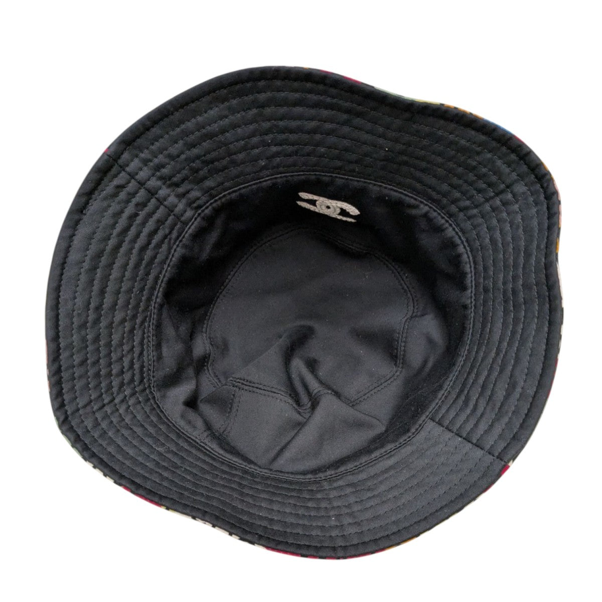 CHANEL(シャネル) リバーシブルバケットハット ブラック×マルチカラー