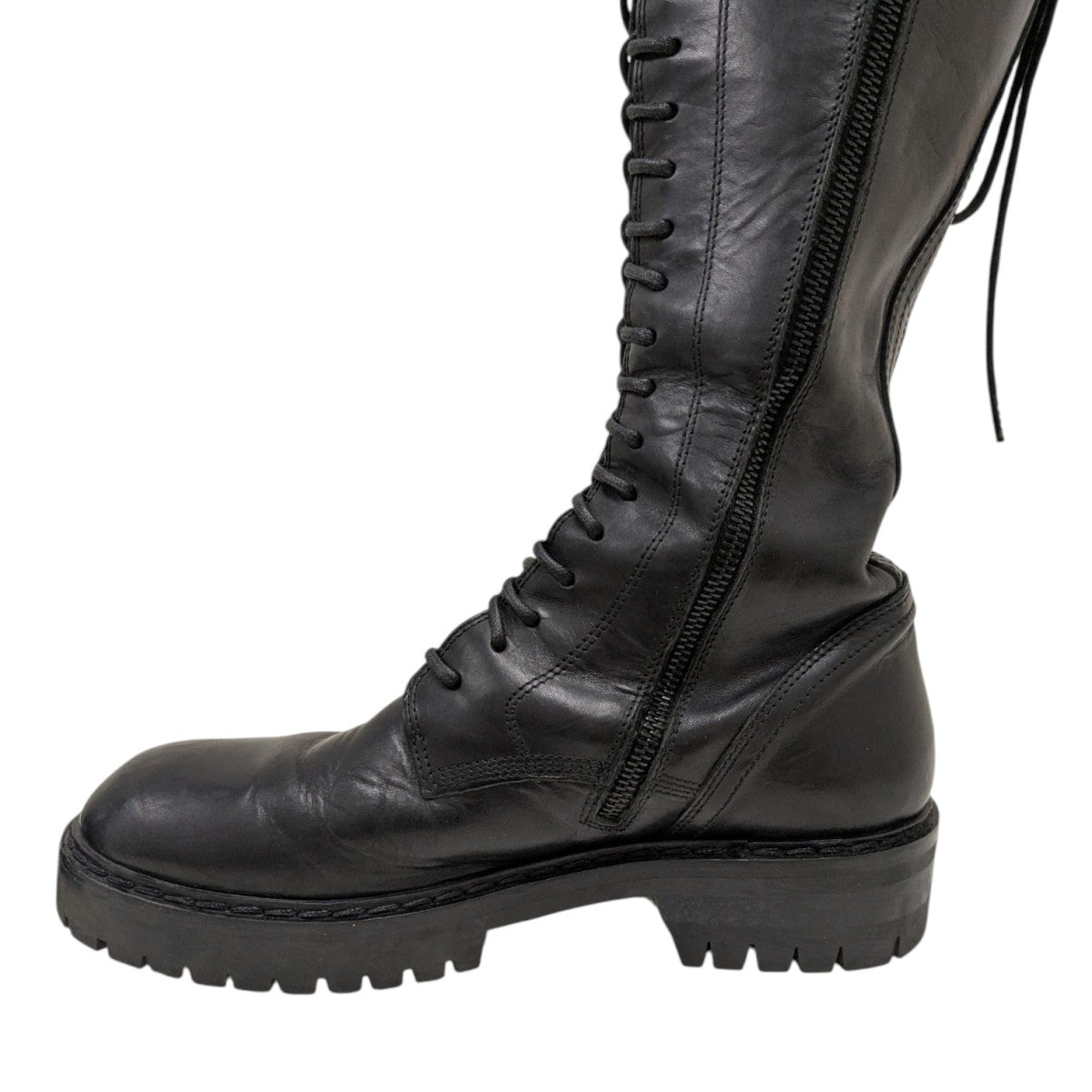 ANN DEMEULEMEESTER(アンドゥムルメステール) レースアップロング