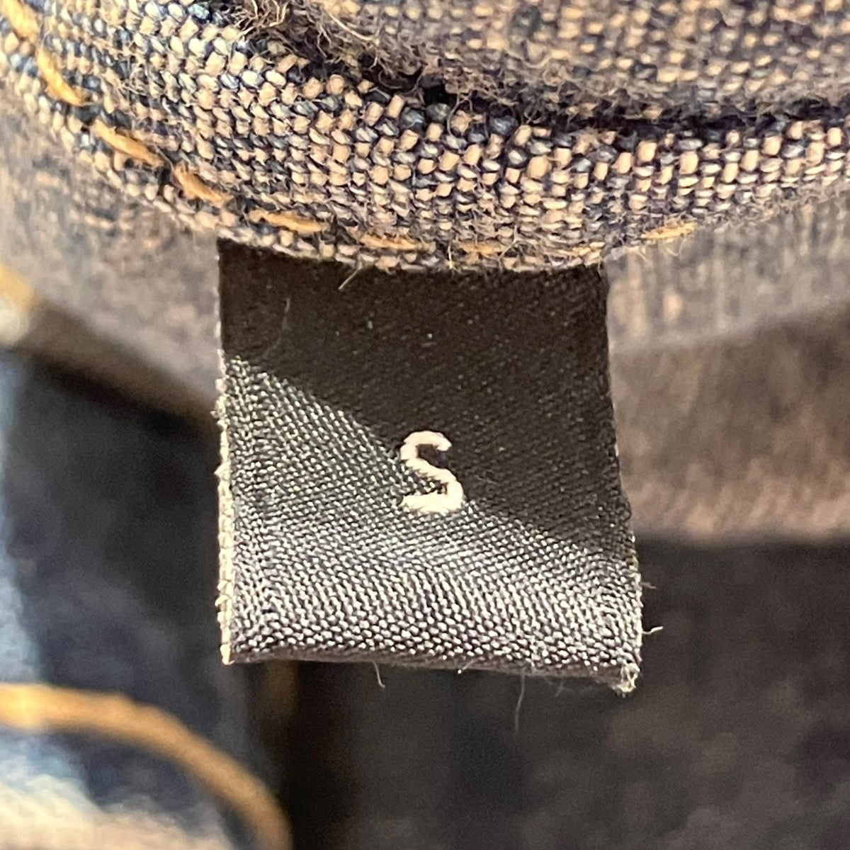 CELINE(セリーヌ) トリオンフ刺繍入り クロップドシャツデニムシャツ