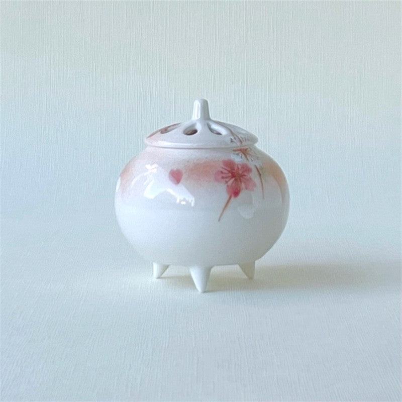 淡紅桜香炉 京焼・清水焼 – 香十オンラインショップ