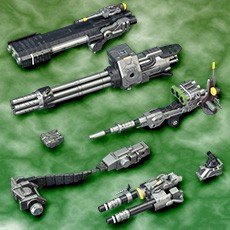 ゾイドカスタマイズパーツ ビームガトリングセット: プラモデル