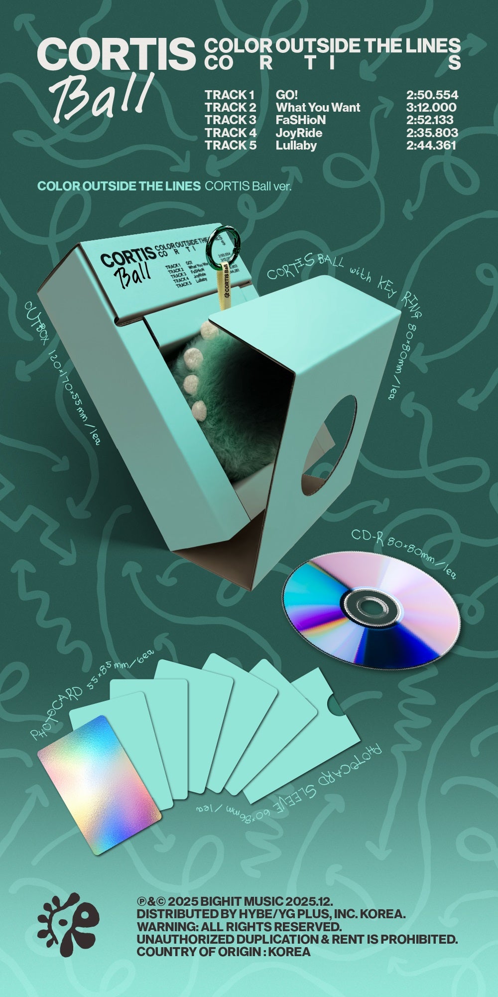 PRE-ORDER] CORTIS - COLOR OUTSIDE THE LINES [CORTIS BALL] – Kpop Nara