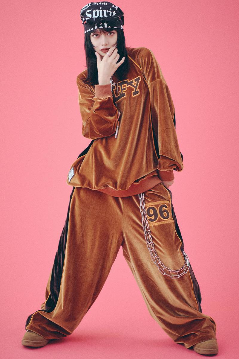 予約商品】GALFY (ガルフィー) 俺らの96' ベロアSET UP O.BROWN