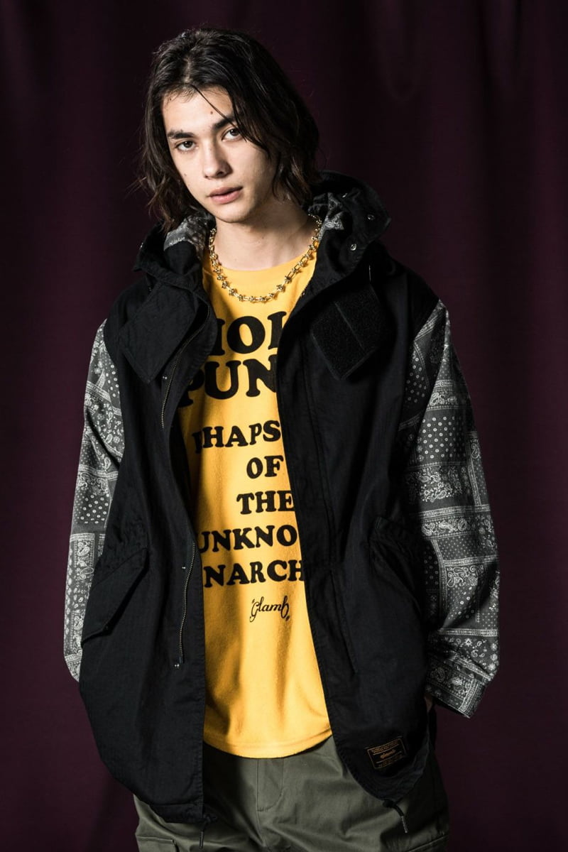 予約商品】glamb (グラム) Paisley Switched Mods Coat / ペイズリー