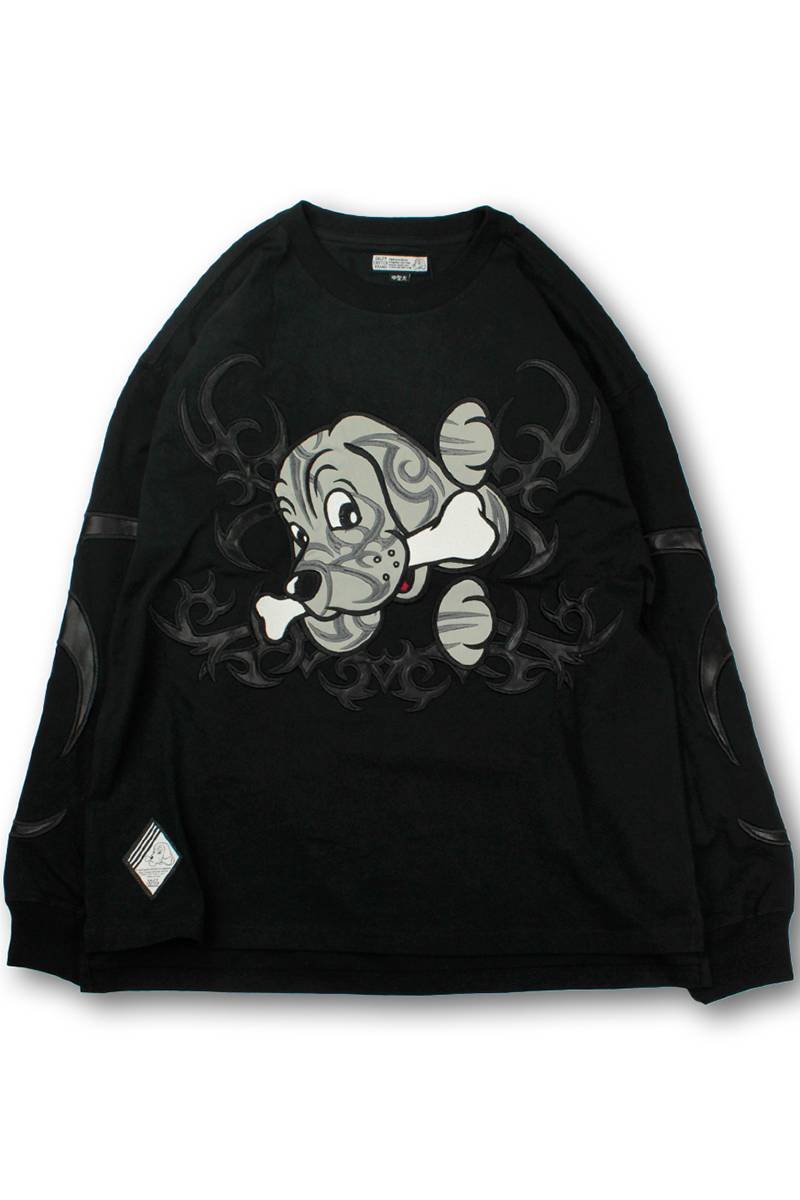 GALFY(ガルフィー) 部族ロンTee - BLACK / ロックファッション