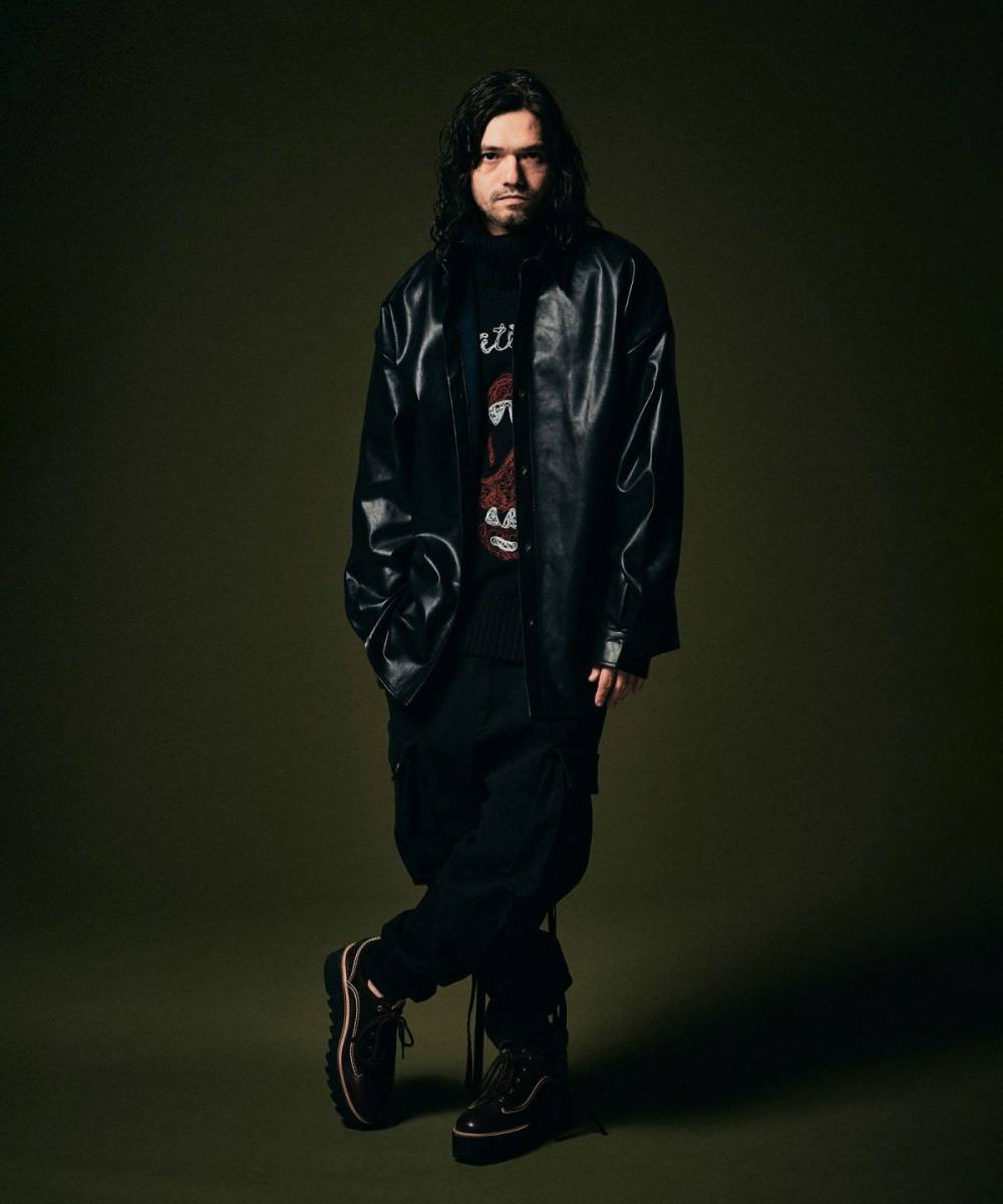 glamb (グラム) Lips and Song Turtle Knit - Black / ロック