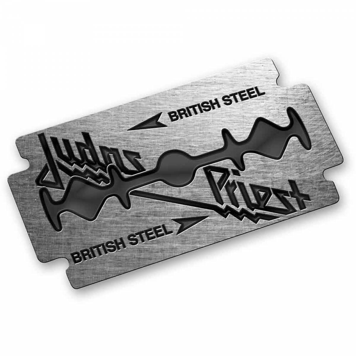 予約商品】JUDAS PRIEST Pin Badge: British Steel (Enamel In-Fill