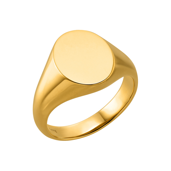 純金 シグネットリング オーバル型 | 高品質 金・プラチナ
