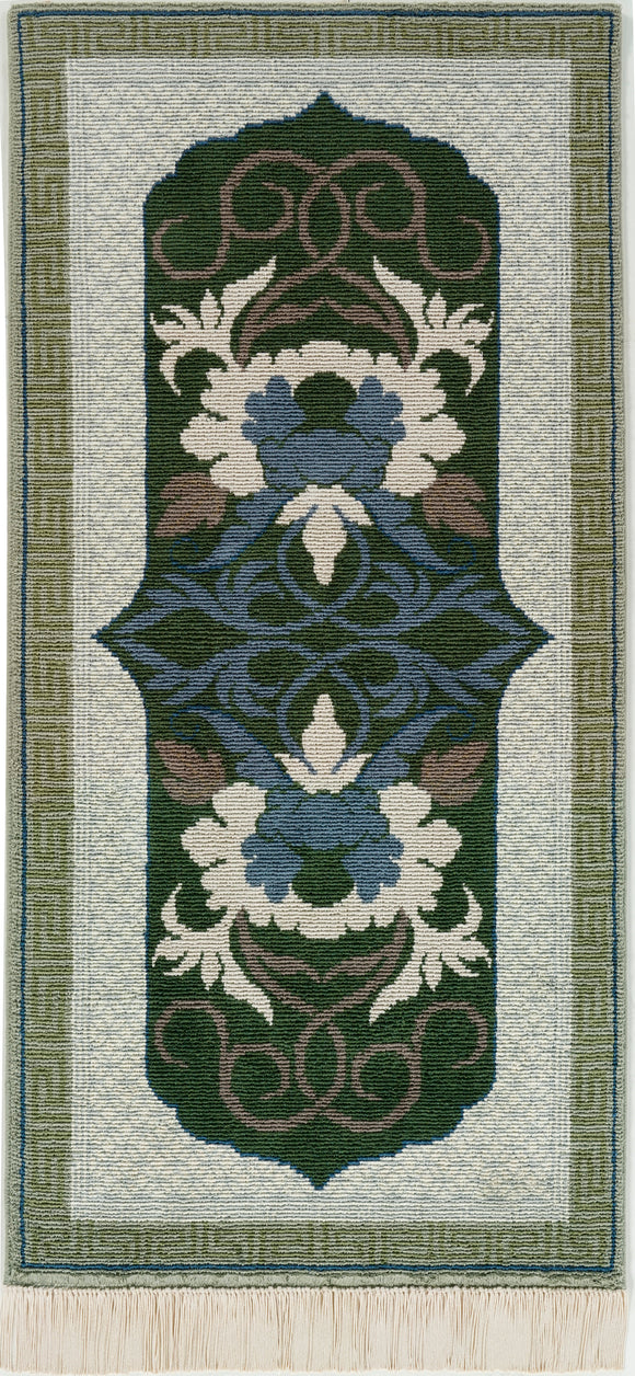 牡丹唐草七宝 縁二重雷文 「Botankarakusashippo Fuchinijuraimon