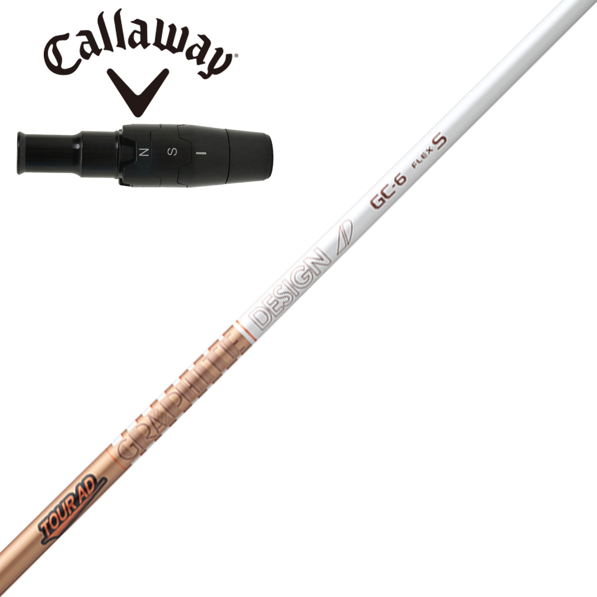 キャロウェイ ドライバー用 Tour AD GC スリーブ付きシャフト(スリーブ