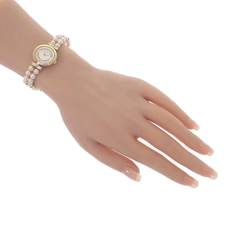 ミキモト MIKIMOTO パールウォッチ パールブレスレット 腕時計 K18