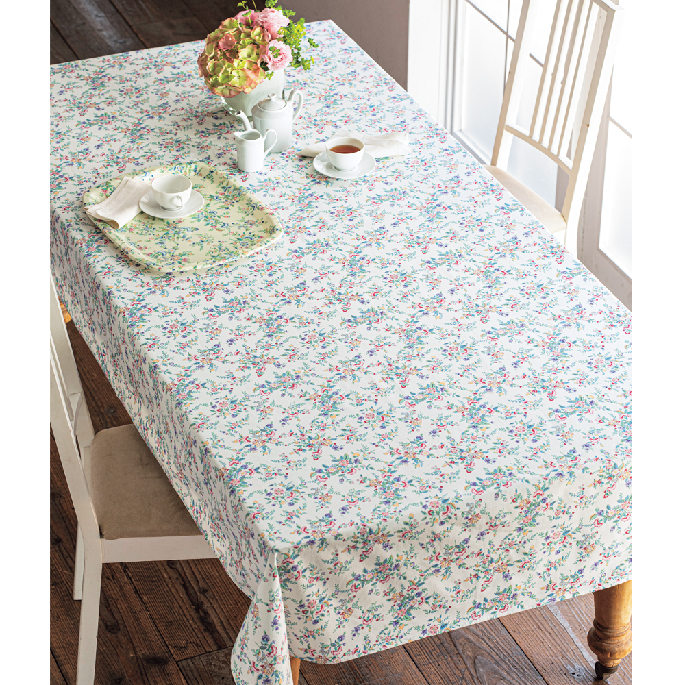 撥水テーブルクロス ハドンホールフラワーパス｜MINTON（ミントン